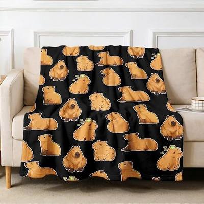 Capybaras Blanket Gift for Girls Boys Animals Lovers-50x60 Inches | Soft Flannel Blankets Cutes Capybara Cozy Throws Women Men, Capybaras Blanket for Couch Sofa Bedroom Camping Travel