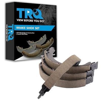 TRQ Rear Parking Brake Shoe Set Compatible with 2008-2017 Buick Enclave 2013-2019 Cadillac XTS 2009-2017 Chevrolet Traverse 2007-2017 GMC Acadia 2017 Acadia Limited 2007-2010 Saturn Outlook