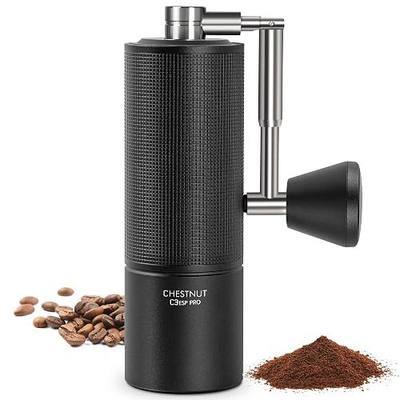 TIMEMORE Chestnut C3 ESP Pro Hand Coffee Grinder, Stainless Steel S2C Conical Burr Manual Coffee Grinder with Foldable Handle, Adjustable Grind Setting for Espresso to French Press - Black