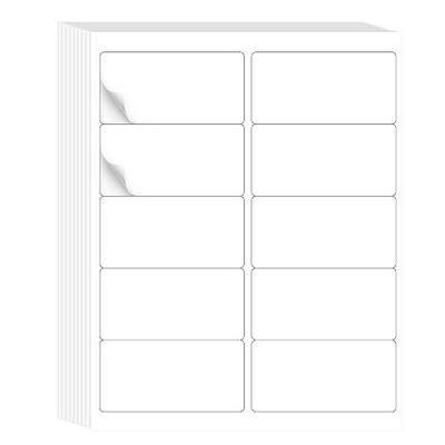L LIKED 2" x 4" Label Stickers, Printable White 10 per Sheets Total 300 Labels, for Laser/Inkjet Printing - Matte (300 Labels)