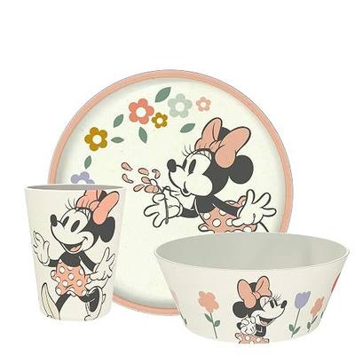 Zak Designs Minnie Mouse Kids Dinnerware Plate, Bowl & Tumbler, 3-Piece Set