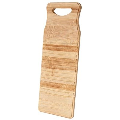 Wooden Washboard for Hand Washing Clothes, 15.7’’ Bamboo Anti-slip Laundry Cleaning Board for Hand Washing Scrub Board, Rural Old Fashion Washing Board(40 * 15 * 1.5cm) (40 * 15 * 1.5cm)
