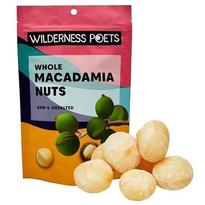 Wilderness Poets, Raw Whole Macadamia Nuts - Fresh, Buttery, Unsalted, Unroasted - Super Keto (8 Ounce)