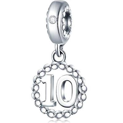 16,17,18,19,20,21,22,24,25,26,30,32,33,35,37,40,49,50,60,69,77,80,88,99 Number Charms 925 Sterling Silver Pendants Beads Fit Pandora Bracelets/Necklace, Dangling Dangle Charm for Birthday/Anniversary/Meaningful Numbers