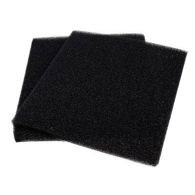 AQUANEAT 2 Pack Aquarium Bio Sponge Filter Media Pad Cut-to-Size Open Cell Foam Sheet for Fish Tank Sump (9" x 9" x 0.5") Black