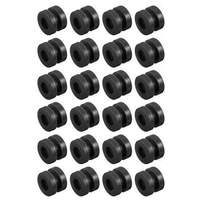 MECCANIXITY RC Anti Vibration Rubber Balls for RC F4 F7 Flight Controller M3x4.6mm Shock Absorption Balls (Black), Pack of 24