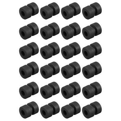 MECCANIXITY RC Anti Vibration Rubber Balls for RC F4 F7 Flight Controller M2x5.6mm Shock Absorption Balls (Black), Pack of 24