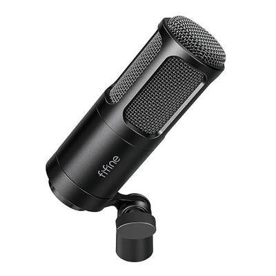 FIFINE K669D XLR Dynamic Microphone Metal for Vocal, Recording | Studio Metal Mic for Podcasting, Cardioid Pattern, Streaming Voice-Over Dubbing Video with Audio Mixer/Audio Interface