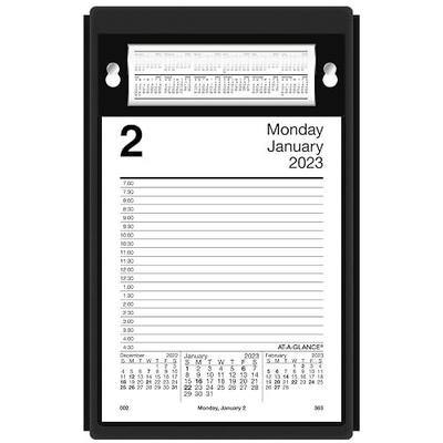 AT-A-GLANCE 2024 Daily Desk Pad Calendar Refill, 5" x 8", Large, Style (E4585024)