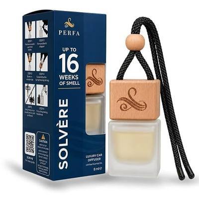 Car Air Freshener for Men - Solvère Inspired Perfume Diffuser Home by Perfa | Luxury Fragrance - Long Lasting Freshness with Odour Eliminator Technology with Vent Clip - Great for Any Vehicle - 8ml
