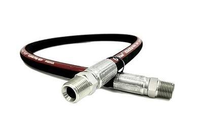 HYDRAULICS DIRECT | FA-UFW4-NPT-12 Inch | Assembly: 1/4" Ultraflex Hose with 1/4" Male NPT x 1/4" Male NPT, 12" long (6,525 psi)
