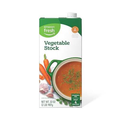 Amazon Fresh, Vegetable Stock, Carton, 32 Oz