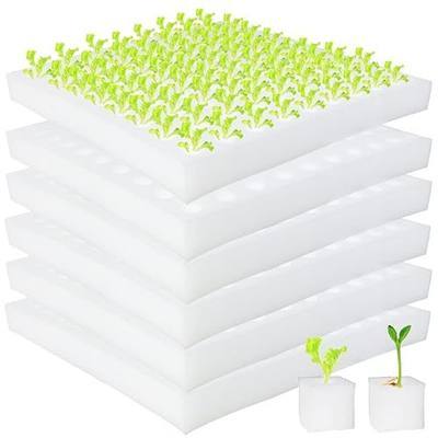600 Pcs Hydroponic Sponges, Soil-Less Cultivation Planting Gardening Tool, Square Seedling Sponges for Small Bud Growth