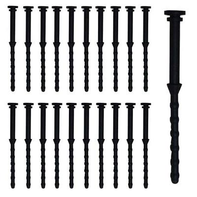 20PCS Computer Case Fans PC Cooling Fan Mount Screws, CPU Fan Mounting Pin Rivet Black Soft Rubber Reducing Noise Anti-Vibration Screws 65mm/2.56in