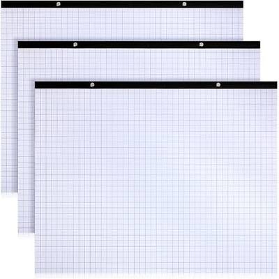 Fainne 3 Pcs Large Engineering Graph Paper Pad Giant Drafting Pad Blueprint Sketching Graph Paper Engineer Architect Designer Mathematician Draftsman (Blue, 22x17inches)
