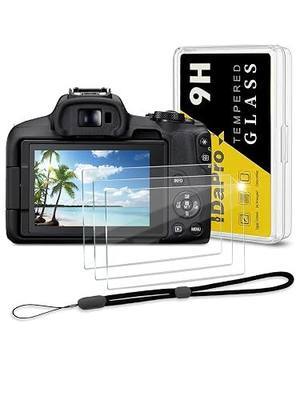 iDaPro Screen Protector for Canon EOS R50/R8, 9H Tempered Glass | 3-Pack + Hand Lanyard + ABS Box. 9H Hardness, Anti-Scratch, Anti-Bubble, HD Clarity, Anti-Fingerprint, Easy Install