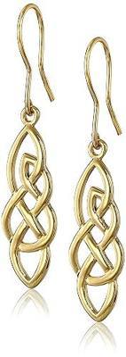 Amazon Essentials Elongated Celtic Knot Drop Earrings , (previously Amazon Collection)