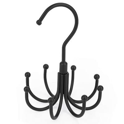Belt Hanger, Space Saving Belt Organizer for Closet, Max 24 Storage Capacity, Rotating Belt Rack Closet Organizers and Storage for Hanging Belt, Ties, Black