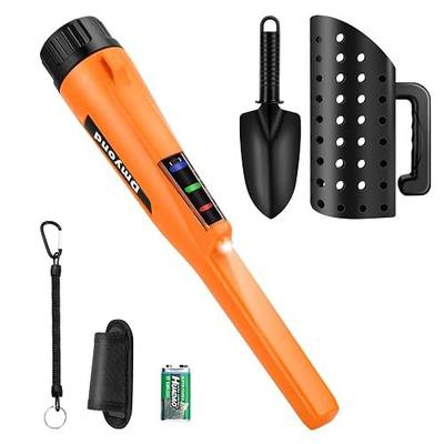 Dmyond Metal Detector Pinpointer & Accessories, Full Waterproof, 3 Modes | Handheld Pin Pointer Wand for Adults & Kids, Includes Sand Sifter Scoop and Shovel for Beach Digging, Treasure Hunting
