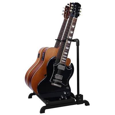 GUITTO Multi Guitar Rack Stand Foldable Universal Display Rack Portable Guitar Holder for Band Stage Bass Acoustic Guitar -3 Holder GGS-12