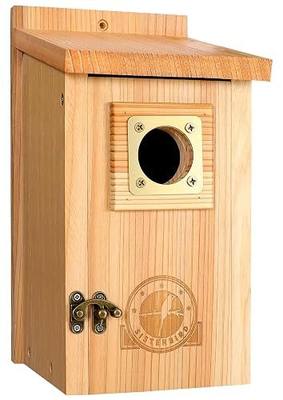 SISTERBIRD Bird Houses for Outside Clearance with Copper Guard, Cedar Bird House Outdoor, Bluebird Finch Swallow Wren Chickadee