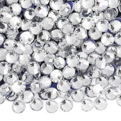 6000PCS Hotfix Rhinestones Bulk, Clear Rhinestones for Crafts Clothes,Hotfix Crystals DIY Decoration, SS10, 2.7-2.9mm