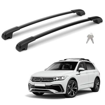 300LBS Lockable Roof Rack Cross Bars for 2018-2026 Tiguan (Not for Limited) & Taos 2022–2026, Heavy Duty Aluminum Crossbar for Cargo Luggage Kayak Bicycles Canoe