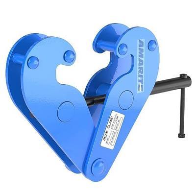 Heavy-Duty Vertical I Beam Clamp for Construction, Industrial, Home, and Garage - 3 Ton Capacity, 6600lbs, 3.1 to 12.7 Jaw Opening