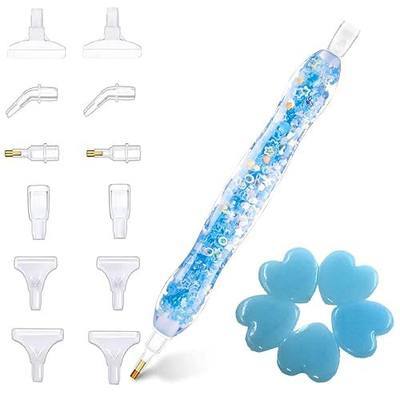 Glow in The Dark Diamond Painting Drill Art Tool Pen and Accessories,Luminous 5D Rhinestone Picker Stick Tool Diamond Painting Accessories Pens for Nail Art Embroidery Decoration Glow Blue