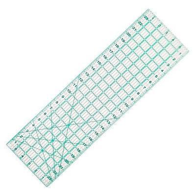 MANUFORE Quilting Ruler 6” x 24” Sewing Acrylic Ruler Anti-Slip Ruler DIY Quilting Tools with Clear Printed Lines for Precise Cutting