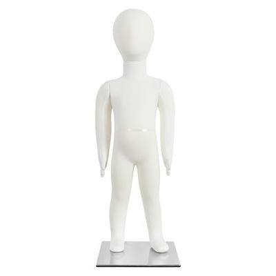 Kids Mannequin Child Dress Form Foam Flexible Full Body Manikin with Removable Head, 1 Year Old Beige
