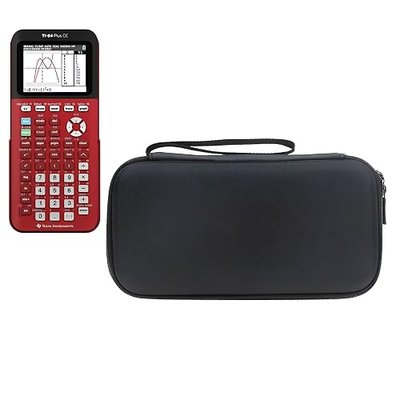AMSAMOTION CASE for Texas Instruments TI-84 Plus TI-83 Plus CE Color Calculator, Storage Holder for Casio TI-89 fx-9750GIII TI-30XS Travel Hard Case Carrying Protective Cover Storage Bag