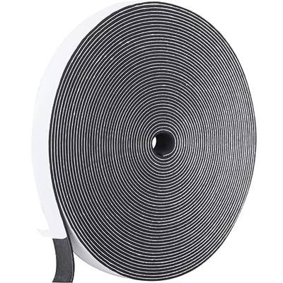 Weather Stripping Door Seal, 1/2 Inch W X 1/16 Inch T Adhesive Foam Tape, Window Door Draught Excluder Air Conditioner Gasket Foam Tape, Total Length 33 Feet (1 Roll)