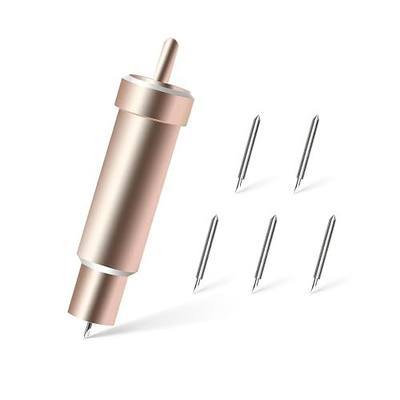 Premium Deep Cut Housing and Blades, karmiero Fine Point Cut Housing + 5Pcs Deep Point Blades, Cutting Thick Materials for Explore Air Machines, Suitable for Personalized Crafts.