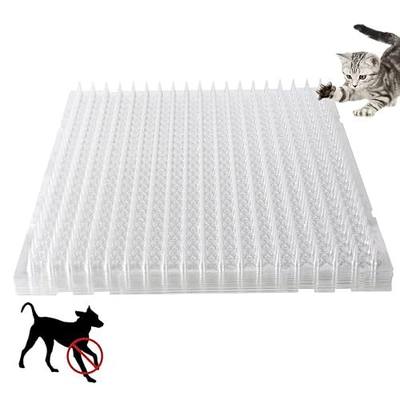 16" x 13" Cat Spike Mat Outdoor Indoor Cat Deterrent Scat Mat Keep Cats/Dogs Off Counter Pet Deterrent Training Mats Plastic Mats with Spikes (18.3 Sq.ft) (10)