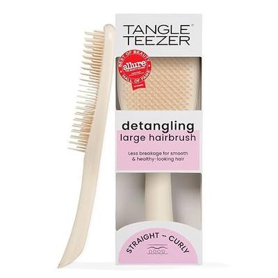 Tangle Teezer Large Ultimate Detangler Brush, Straight to Wavy, Vanilla | Hairbrush with patented two-tier teeth & a 20% larger paddle detangles & reduces breakage on straight to wavy hair
