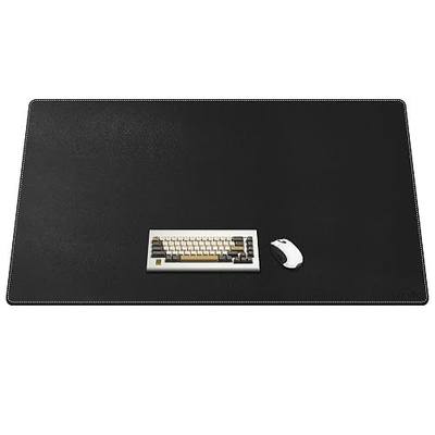 CENNBIE Leather Desk Pad Large, 55.1" x 27.5" Desk Mat Protector (Black) | Premium Stitched Edges Resist Wear. Waterproof, Non-Slip & Easy To Clean. Protects Desk From Scratches. For Office & Home.