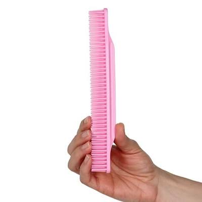 Allegro Combs 3-Row Detangling Comb #70, Light pink - Perfect for Women Curly Hair Stylists, Curl Defining, Made in USA, 1 Piece