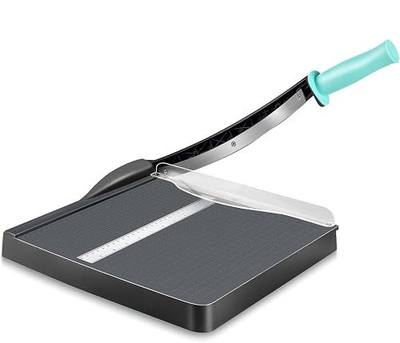 Paper Cutter, A4 Paper Trimmer with Safety Guard, 12" Cut Length Paper Cutting Board, Guillotine Trimmer with 16 Sheets Capacity, Paper Slicer for Scrapbooking Craft, Coupon, Label, Cardstock