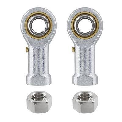 Biaungdo 2 Pcs 304 Stainless Steel PHSB6 Rod End Bearing, 3/8 x 3/8-24 | Female Right Hand, Heim Joint Rod End Bearing, with Jam Nut