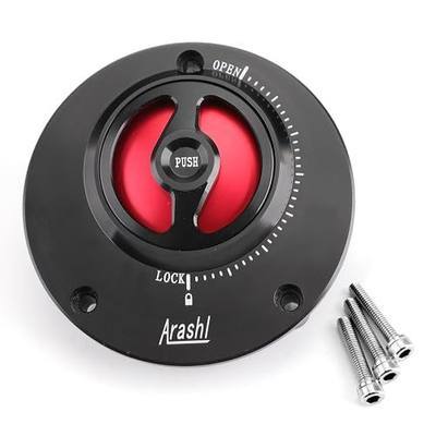 Keyless Fuel Cover Gas Tank Cap for Yamaha YZF-R1 2004-2017, YZF-R6 2003-2016, FJ-09/MT-09 Tracer 2013-2016, FJR 1300 2006-2016, FZ8 2011-2015, MT-03 All Year