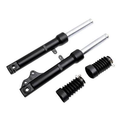 Minho Front Shock Absorber Assemblies Fit for Chinese GY6 50cc Motorcycle Scooter TTaoTao Pony ATM50,Roketa MC-08 Boom,Baja SunCity,Jonway YY50QT-6,Wangye sunny Parts,Black,Dsic Brake System
