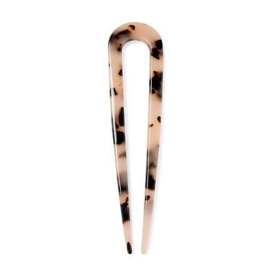 The Hair Edit Sleek Chignon French Pin, Elegant Tortoise Pattern, Hair Accessory for Buns, French Twists & Updos, Lightweight Pin for Effortless Everyday Style, Hair Pin for All Hair Types