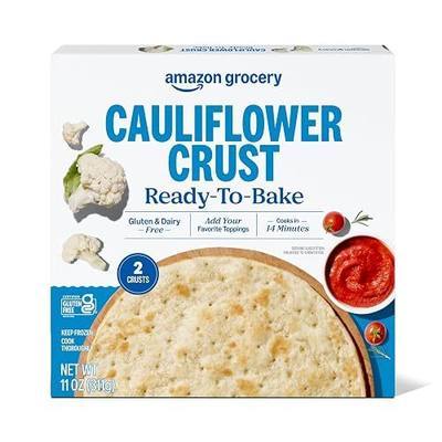 Amazon Grocery, Cauliflower Pizza Crust, Ready To Bake, 11 Oz, Frozen (Pack of 2)