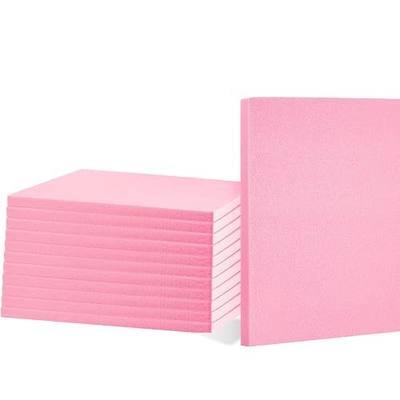 Frienda 12 Pcs Foam Board Bulk XPS Foam Sheet Panel for DIY Crafts Sculpture Modeling Floral Arrangements School Home Office Art (12" X 12" X 1/2",Pink)