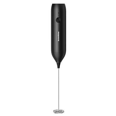 Bonsenkitchen Rechargeable Milk Frother Handheld, Electric Foam Maker with Stainless Steel Whisk,Charging USB-C, Portable Hand Wand Drink Mixer for Coffee Matcha Lattes Cappuccino, Kitchen Gifts