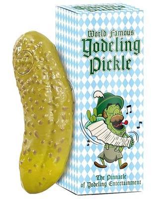 DR DINGUS Yodeling Pickle (1 Pickle - 5 Inch) Sings Dill-lightful Yodel Song - Make Anyone Laugh - Best Singing Gag Gift for Friends Family Coworkers - White Elephant