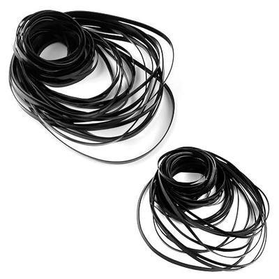 100 Pcs Recorder Rubber Belts Mix Flat Cassette Recorder Repair (2mm & 3mm) | Mix Flat Cassette Tape Machine Rubber Belts 40-135 MM, 50 PCs Width and 50 PCs 3 MM Width