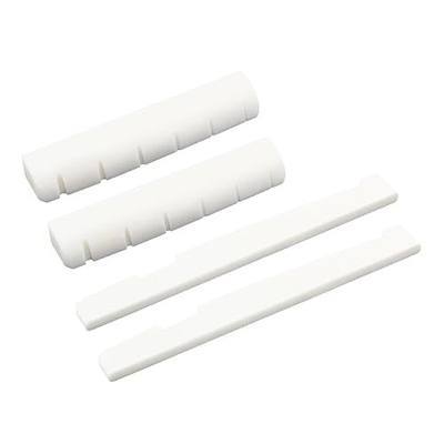 Hordion 4Pcs Bone Guitar Nut and Saddle Kit- 48mm Guitar Nut & 76mm Saddle | Real Bone Acoustic Guitar Parts, Acoustic Guitar Nut, Acoustic Guitar Bridge Saddle for Acoustic Guitar Replacement