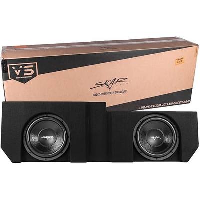 Skar Audio Dual 12" Loaded Ported Subwoofer Enclosure Compatible with 2019-2025 Chevrolet Silverado/GMC Sierra Crew Cab Trucks